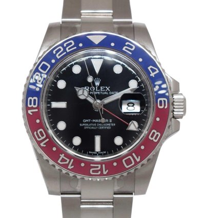 Rolex Gmt-master Ii Nos Rolex Gmt-master Ii 18k White Gold Ceramic Pepsi Watch 116719