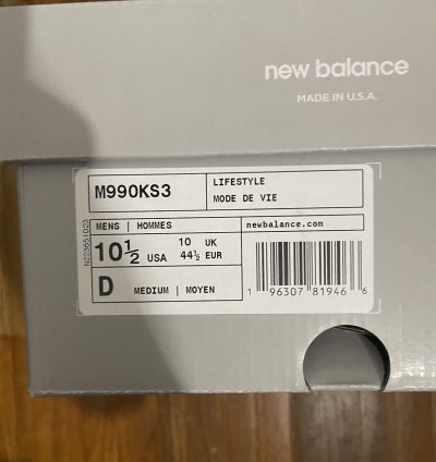 New Balance Kith 990v3