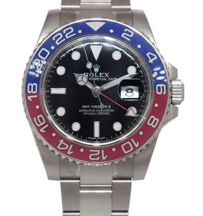 Rolex Gmt-master Ii Nos Rolex Gmt-master Ii 18k White Gold Ceramic Pepsi Watch 116719