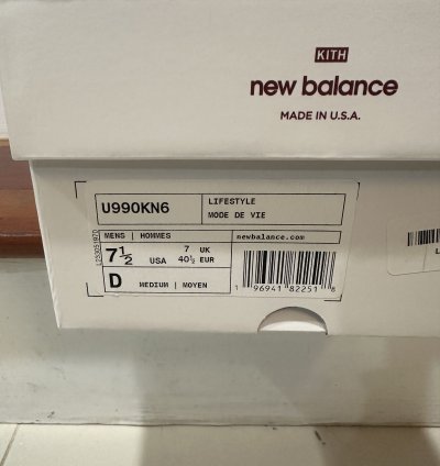 New Balance Kith 990v6 Msg Knicks 7 5