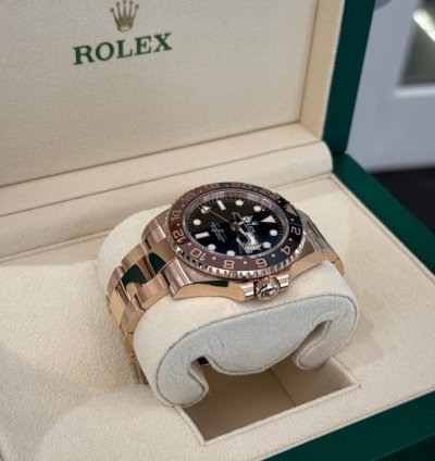 Rolex Gmt-master Ii Nuovo 2022 Oro Rosa Full Set Con Documenti Scatola Rolex