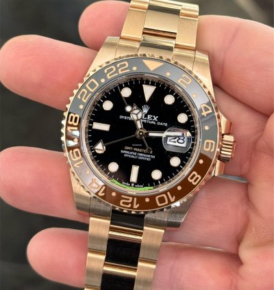 Rolex Gmt-master Ii Nuovo 2022 Oro Rosa Full Set Con Documenti Scatola Rolex