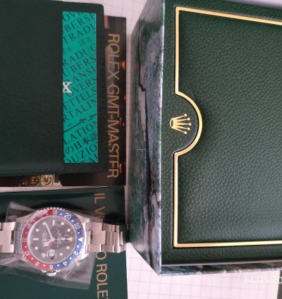 Rolex Gmt-master Ii Nuovo Full Set Con Tutte Le Pellicole