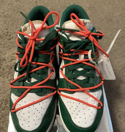 Pine Green Off-white Nike Low Top Dunks Size 10 5