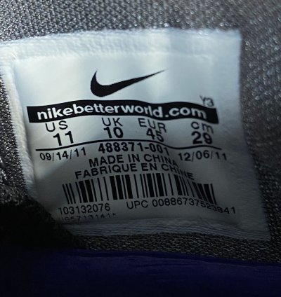 Nike Kobe 7 Black White Wolf Grey Sz 11