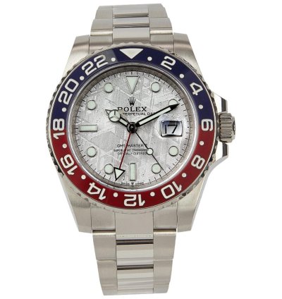 Rolex Gmt-master Ii Oyster Perpetual Gmt-master Ii 18kt White Gold Pepsi Meteorite 126719blro