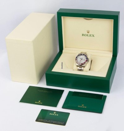 Rolex Gmt-master Ii Oyster Perpetual Gmt-master Ii 18kt White Gold Pepsi Meteorite 126719blro