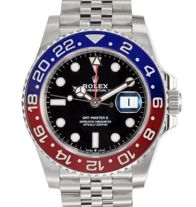 Rolex Gmt-master Ii Oyster Perpetual Gmt-master Ii Pepsi Ref 126710blro Lc100