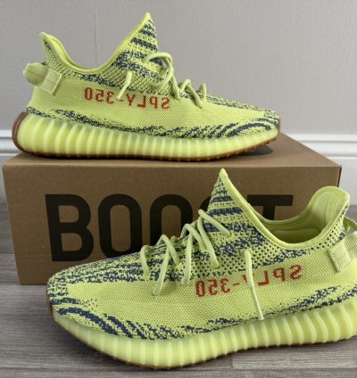 Adidas Yeezy Boost 350 V2 Semi Frozen Yellow B37572 Sz 12