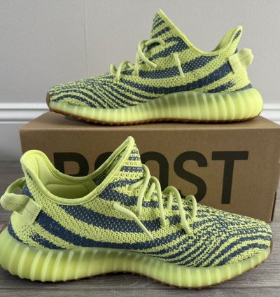 Adidas Yeezy Boost 350 V2 Semi Frozen Yellow B37572 Sz 12