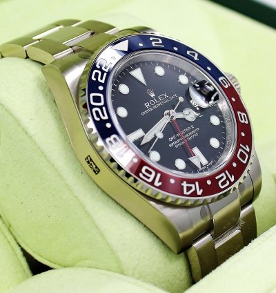 Rolex Gmt-master Ii Pepsi 116719 Blro Ceramic Bezel 18k White Gold Box Papers New Ful Stickers