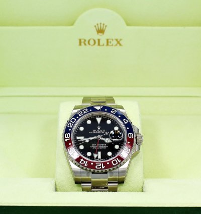Rolex Gmt-master Ii Pepsi 116719 Blro Ceramic Bezel 18k White Gold Box Papers New Ful Stickers