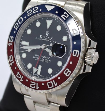 Rolex Gmt-master Ii Pepsi 116719 Blro Ceramic Bezel 18k White Gold Box Papers New Ful Stickers