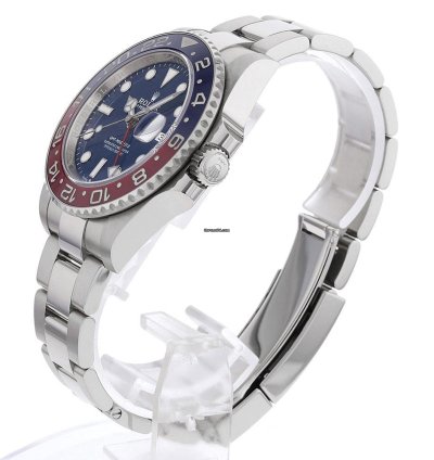 Rolex Gmt-master Ii Pepsi Bezel Blue Dial 18k White Gold