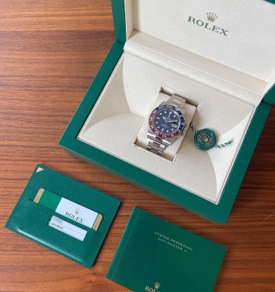 Rolex Gmt-master Ii Pepsi In White Gold Blue Dial 126719blro