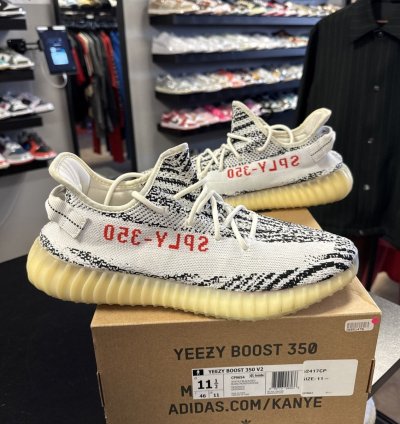 Adidas Yeezy Boost 350 V2 Zebra White Black Men Us