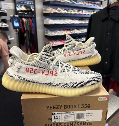 Adidas Yeezy Boost 350 V2 Zebra White Black Men Us