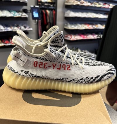 Adidas Yeezy Boost 350 V2 Zebra White Black Men Us