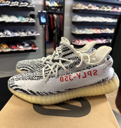 Adidas Yeezy Boost 350 V2 Zebra White Black Men Us
