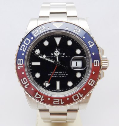 Rolex Gmt-master Ii Ref 116719blro White Gold 2016 Nos Full Stickers Full Set
