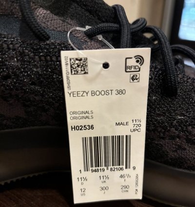 Adidas Yeezy Boost 380 Onyx Reflective