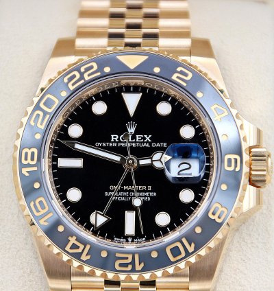 Rolex Gmt-master Ii Ref 126718grnr - 18k Gold Jubilee Bracelet - Full Set New 2023