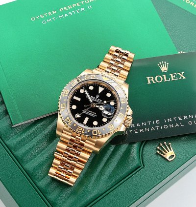 Rolex Gmt-master Ii Ref 126718grnr - 18k Gold Jubilee Bracelet - Full Set New 2023