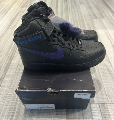 Sample Nike Air Force 1 Af1 High Vlone Purple Blue Size 12