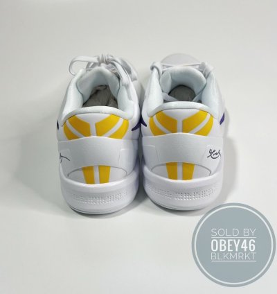Nike Kobe 8 Protro Lakers Home White Court Purple 9 5
