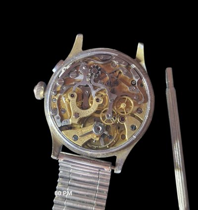 Omega Chrono Omega 33 3 Mono Pusher Con Reset In Corona