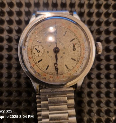 Omega Chrono Omega 33 3 Mono Pusher Con Reset In Corona