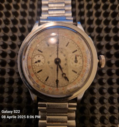 Omega Chrono Omega 33 3 Mono Pusher Con Reset In Corona