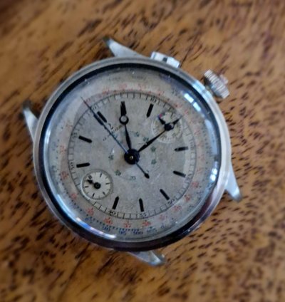 Omega Chrono Omega 33 3 Mono Pusher Con Reset In Corona