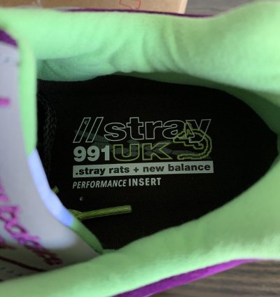 New Balance Stray Rats 991 Purple Green M991srg