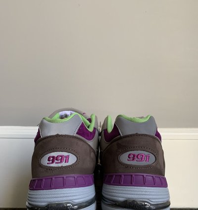 New Balance Stray Rats 991 Purple Green M991srg