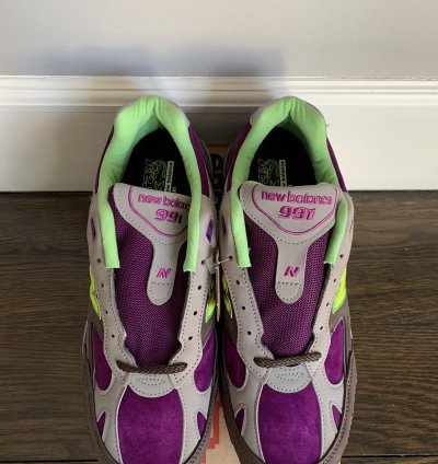 New Balance Stray Rats 991 Purple Green M991srg