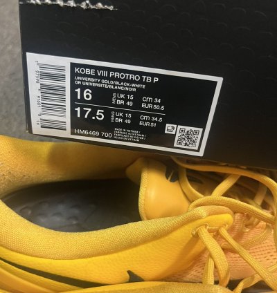 Nike Kobe 8 Protro Tb University Gold