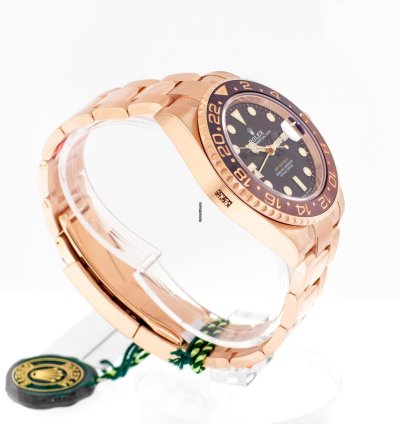 Rolex Gmt-master Ii Root Beer 40mm Everose Gold Black Dial Brown Black Bezel 126715chn