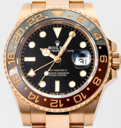 Rolex Gmt-master Ii Root Beer Rose Gold 40mm 126715chnr - Box Papers 2019