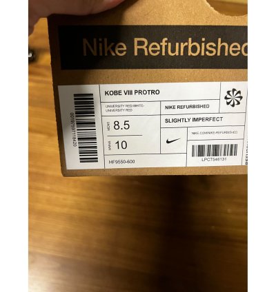 Nike Kobe 8 Protro University Red White Hf9550-600 Men Siz