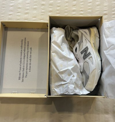 New Balance Teddy Santis 990v3 Sea Salt Size 10