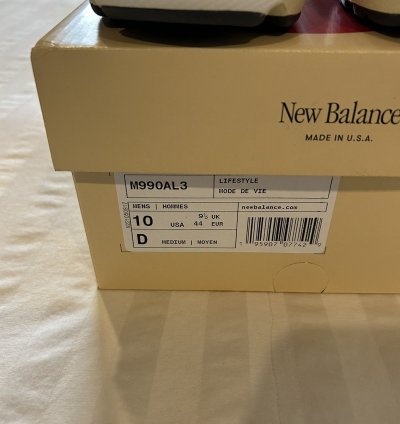 New Balance Teddy Santis 990v3 Sea Salt Size 10