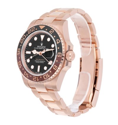 Rolex Gmt-master Ii Rootbeer 40mm Oyster 126715chnr Rose Gold Watch Black Dial 2024
