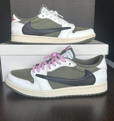 Size 10 - Jordan 1 Low Travis Scott Medium Olive Dm7866-200