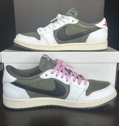 Size 10 - Jordan 1 Low Travis Scott Medium Olive Dm7866-200