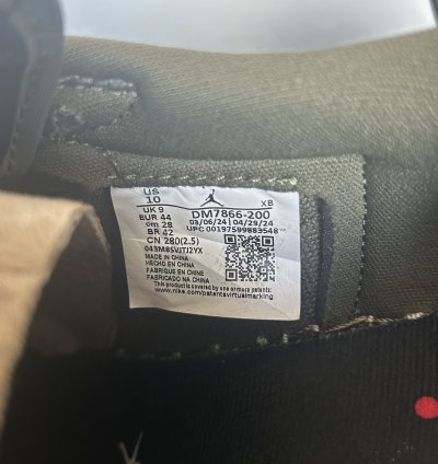 Size 10 - Jordan 1 Low Travis Scott Medium Olive Dm7866-200