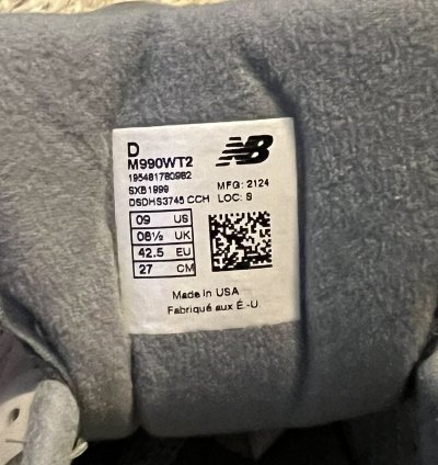 New Balance Wtaps 990v2