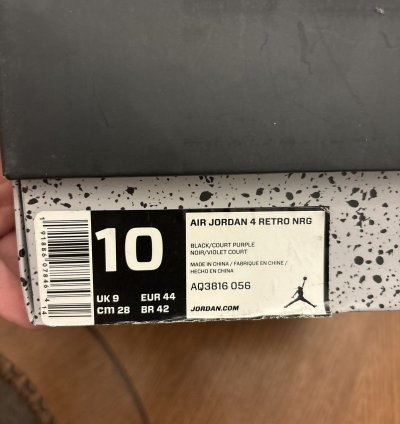 Size 10 - Jordan 4 Raptors Drake Ovo 2019