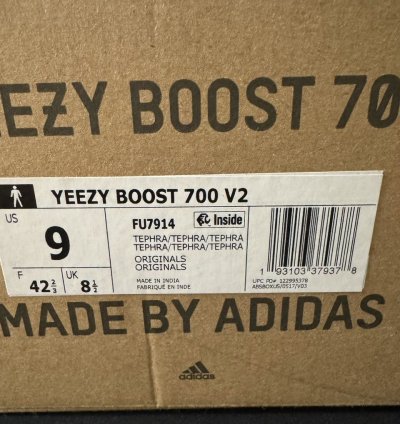 Adidas Yeezy Boost 700 V2 Tephra Size 9m