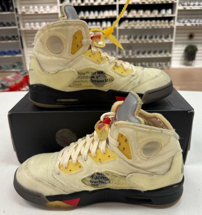 Size 10 - Nike Air Jordan 5 Retro Off-white Sail Dh8565-100